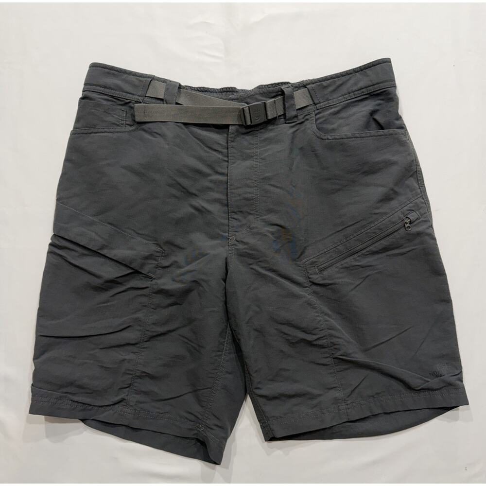 The North Face Mens Gray Size XL Shorts Cargo Tech Outdoors Belted Gorpcore